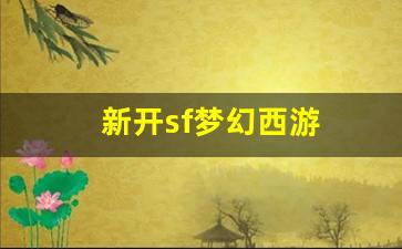 新开sf梦幻西游(新
